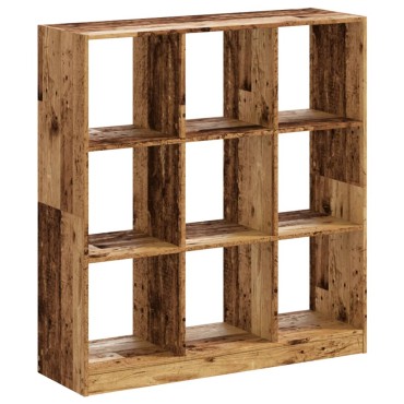 vidaXL Βιβλιοθήκη Όψη Παλαιού Ξύλου 102x32x108cm Επεξεργασμένο Ξύλο 1 τεμ.