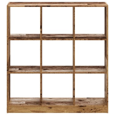 vidaXL Βιβλιοθήκη Όψη Παλαιού Ξύλου 102x32x108cm Επεξεργασμένο Ξύλο 1 τεμ.