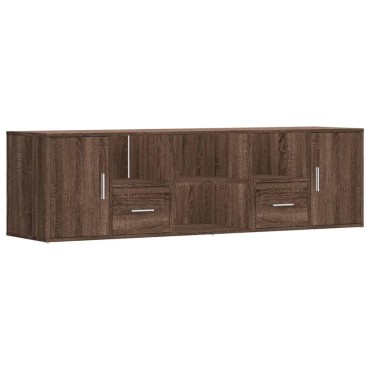 vidaXL Γωνιακό Έπιπλο Καφέ δρυς 160x40x45cm από Επεξεργ. Ξύλο 1 τεμ.