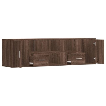 vidaXL Γωνιακό Έπιπλο Καφέ δρυς 160x40x45cm από Επεξεργ. Ξύλο 1 τεμ.