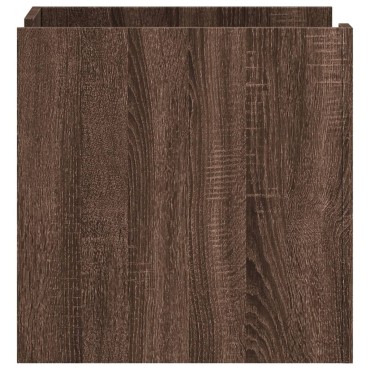 vidaXL Κομοδίνο Καφέ Δρυς 45x50x50cm από Επεξεργασμένο Ξύλο 1 τεμ.