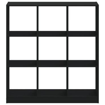vidaXL Βιβλιοθήκη Μαύρο 102x32x108cm από Επεξεργασμένο Ξύλο 1 τεμ.