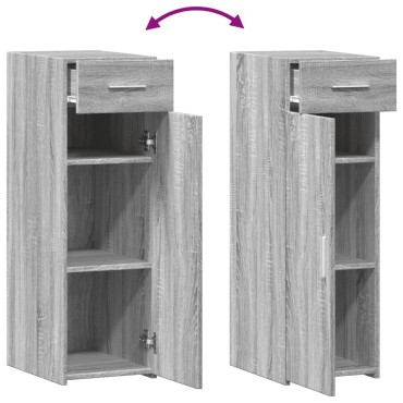 vidaXL Ντουλάπι Γκρι Sonoma 30x42,5x93cm από Επεξεργασμένο Ξύλο 1 τεμ.