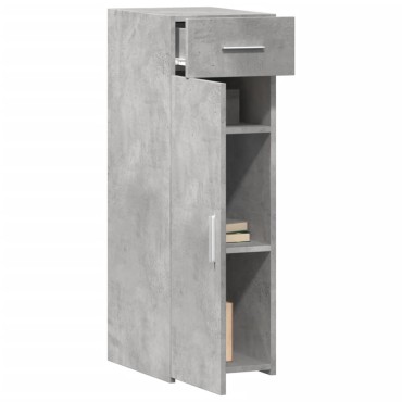 vidaXL Ντουλάπι Γκρι Σκυροδέματος 30x42,5x93cm Επεξεργασμένο Ξύλο 1 τεμ.
