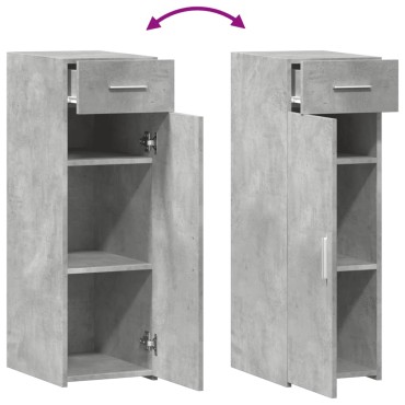 vidaXL Ντουλάπι Γκρι Σκυροδέματος 30x42,5x93cm Επεξεργασμένο Ξύλο 1 τεμ.