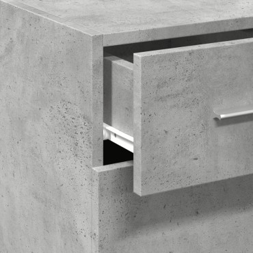 vidaXL Ντουλάπι Γκρι Σκυροδέματος 30x42,5x93cm Επεξεργασμένο Ξύλο 1 τεμ.