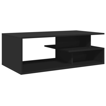 vidaXL Τραπεζάκι Σαλονιού Μαύρο 102x55x35cm από Επεξεργασμένο Ξύλο 1 τεμ.