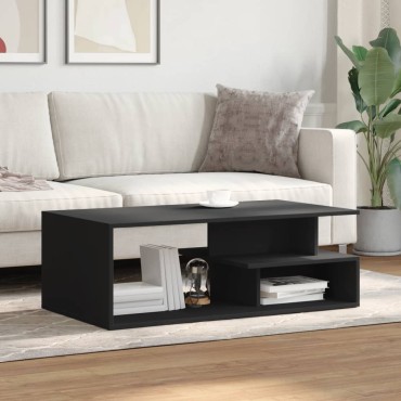 vidaXL Τραπεζάκι Σαλονιού Μαύρο 102x55x35cm από Επεξεργασμένο Ξύλο 1 τεμ.