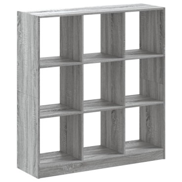 vidaXL Βιβλιοθήκη Γκρι Sonoma 102x32x108cm από Επεξεργ. Ξύλο 1 τεμ.