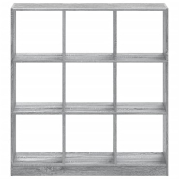 vidaXL Βιβλιοθήκη Γκρι Sonoma 102x32x108cm από Επεξεργ. Ξύλο 1 τεμ.