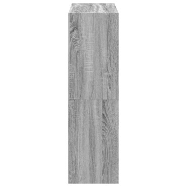 vidaXL Βιβλιοθήκη Γκρι Sonoma 102x32x108cm από Επεξεργ. Ξύλο 1 τεμ.