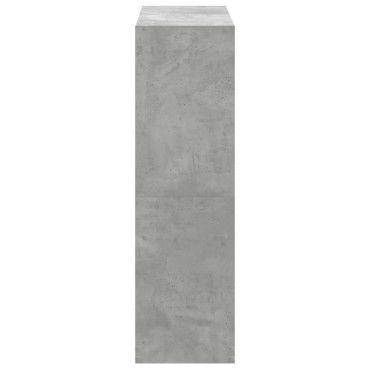 vidaXL Βιβλιοθήκη Γκρι Σκυροδέματος 102x32x108cm Επεξεργ. Ξύλο 1 τεμ.