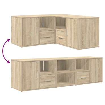 vidaXL Ντουλάπι Γωνιακό Sonoma Δρυς 160x40x45cm Επεξεργασμένο Ξύλο 1 τεμ.