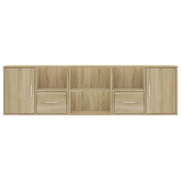 vidaXL Ντουλάπι Γωνιακό Sonoma Δρυς 160x40x45cm Επεξεργασμένο Ξύλο 1 τεμ.