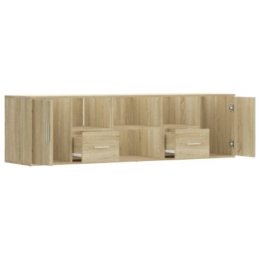 vidaXL Ντουλάπι Γωνιακό Sonoma Δρυς 160x40x45cm Επεξεργασμένο Ξύλο 1 τεμ.