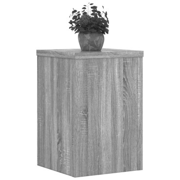 vidaXL Βάσεις Φυτών 2 Τεμ. Γκρι Sonoma 20x20x30 εκ. Επεξεργασμένο Ξύλο