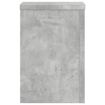 vidaXL Βάσεις Φυτών 2 τεμ. Γκρι Σκυρ. 20x20x30 εκ. Επεξεργασμένο Ξύλο