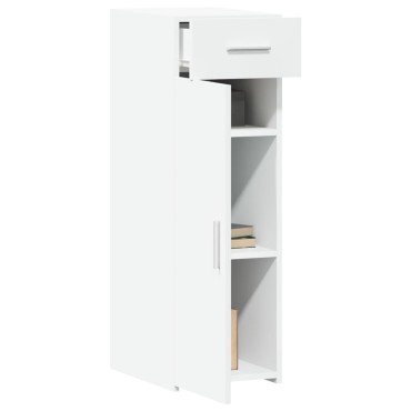 vidaXL Συρταριέρα Λευκή 30x42,5x93cm από Επεξεργασμένο Ξύλο 1 τεμ.