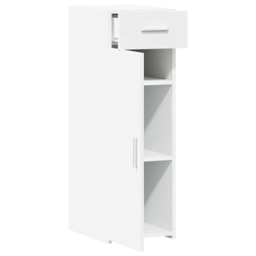 vidaXL Συρταριέρα Λευκή 30x42,5x93cm από Επεξεργασμένο Ξύλο 1 τεμ.