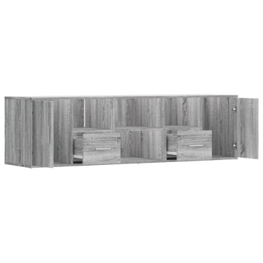 vidaXL Γωνιακό Έπιπλο Γκρι Sonoma 160x40x45cm από Επεξεργ. Ξύλο 1 τεμ.