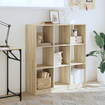 vidaXL Βιβλιοθήκη Sonoma Δρυς 102x32x108cm από Επεξεργασμένο Ξύλο 1 τεμ.
