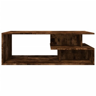 vidaXL Τραπεζάκι Σαλονιού Καπνιστή Δρυς 102x55x35cm Επεξεργασμ. Ξύλο 1 τεμ.