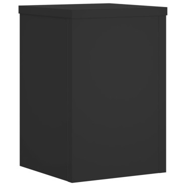 vidaXL Βάσεις Φυτών 2 τεμ. Μαύρες 25x25x35 εκ. από Επεξεργασμένο Ξύλο