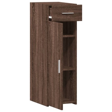 vidaXL Μπουφές Καφέ Δρυς 30x42,5x93cm από Επεξεργασμένο Ξύλο 1 τεμ.