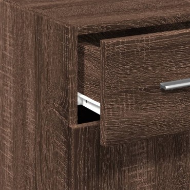 vidaXL Μπουφές Καφέ Δρυς 30x42,5x93cm από Επεξεργασμένο Ξύλο 1 τεμ.