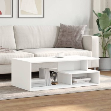 vidaXL Τραπεζάκι Σαλονιού Λευκό 102x55x35cm από Επεξεργασμένο Ξύλο 1 τεμ.