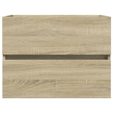 vidaXL Ντουλάπι Νιπτήρα Sonoma Δρυς 60x38,5x45cm Επεξεργασμένο Ξύλο 1 τεμ.