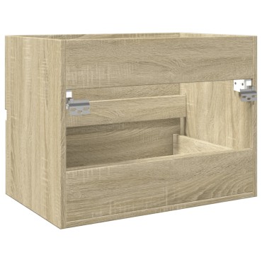 vidaXL Ντουλάπι Νιπτήρα Sonoma Δρυς 60x38,5x45cm Επεξεργασμένο Ξύλο 1 τεμ.