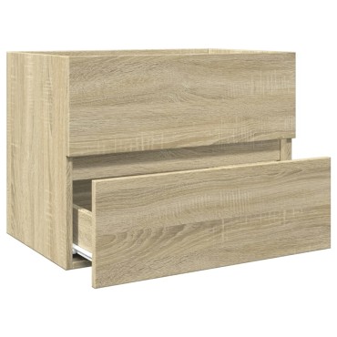 vidaXL Ντουλάπι Νιπτήρα Sonoma Δρυς 60x38,5x45cm Επεξεργασμένο Ξύλο 1 τεμ.