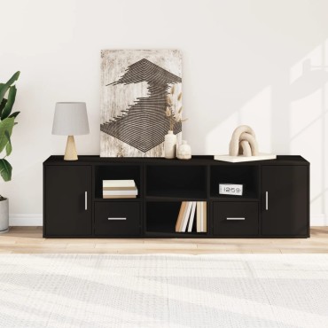 vidaXL Ντουλάπι Γωνιακό Μαύρο 160x40x45cm από Επεξεργασμένο Ξύλο 1 τεμ.