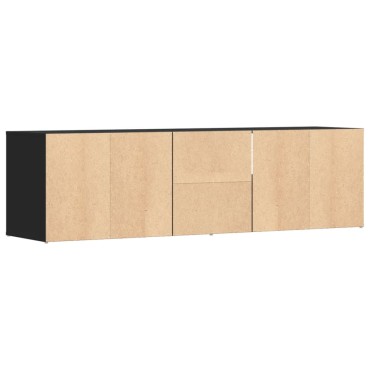 vidaXL Ντουλάπι Γωνιακό Μαύρο 160x40x45cm από Επεξεργασμένο Ξύλο 1 τεμ.
