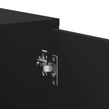 vidaXL Ντουλάπι Γωνιακό Μαύρο 160x40x45cm από Επεξεργασμένο Ξύλο 1 τεμ.