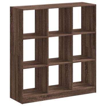 vidaXL Βιβλιοθήκη Καφέ Δρυς 102x32x108cm από Επεξεργασμένο Ξύλο 1 τεμ.