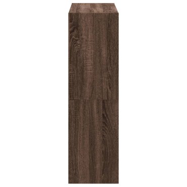vidaXL Βιβλιοθήκη Καφέ Δρυς 102x32x108cm από Επεξεργασμένο Ξύλο 1 τεμ.