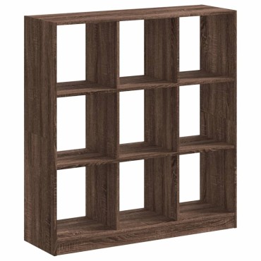 vidaXL Βιβλιοθήκη Καφέ Δρυς 102x32x108cm από Επεξεργασμένο Ξύλο 1 τεμ.