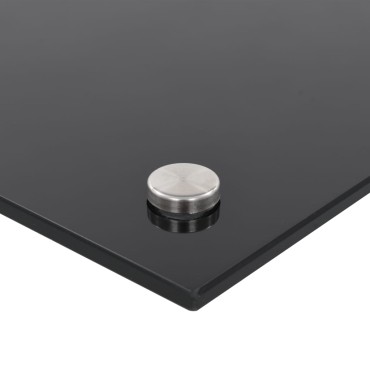 vidaXL Πλάτες Κουζίνας 2 τεμ. Μαύρες 70 x 40 εκ. από Ψημένο Γυαλί