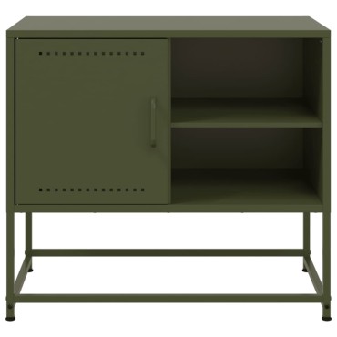 vidaXL Έπιπλο Τηλεόρασης Μουσταρδί Κίτρινο 100,5x39x60,5cm από Ατσάλι