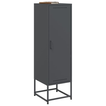 vidaXL Ντουλάπι Ανθρακί 36x39x123cm από Ατσάλι 1 τεμ.