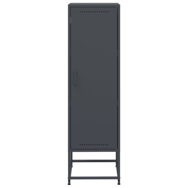 vidaXL Ντουλάπι Ανθρακί 36x39x123cm από Ατσάλι 1 τεμ.