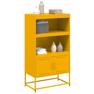 vidaXL Ραφιέρα Λευκή 68,5x38,5x107cm από Ατσάλι 1 τεμ.