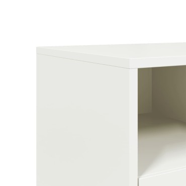 vidaXL Έπιπλο Τηλεόρασης Λευκό 100,5x39x60,5cm από Ατσάλι