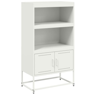 vidaXL Ραφιέρα Λευκή 68,5x38,5x123,5cm από Ατσάλι 1 τεμ.