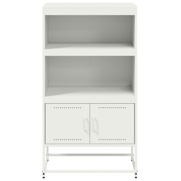 vidaXL Ραφιέρα Λευκή 68,5x38,5x123,5cm από Ατσάλι 1 τεμ.