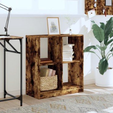 vidaXL Βιβλιοθήκη Καπνιστή Δρυς 68,5x32x75 κ. από Επεξεργ. Ξύλο 68,5x32x75cm 1 τεμ.