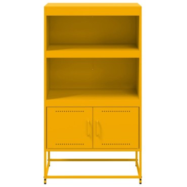 vidaXL Ραφιέρα Μουσταρδί 68,5x38,5x123,5cm από Ατσάλι 1 τεμ.