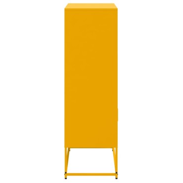 vidaXL Ραφιέρα Μουσταρδί 68,5x38,5x123,5cm από Ατσάλι 1 τεμ.